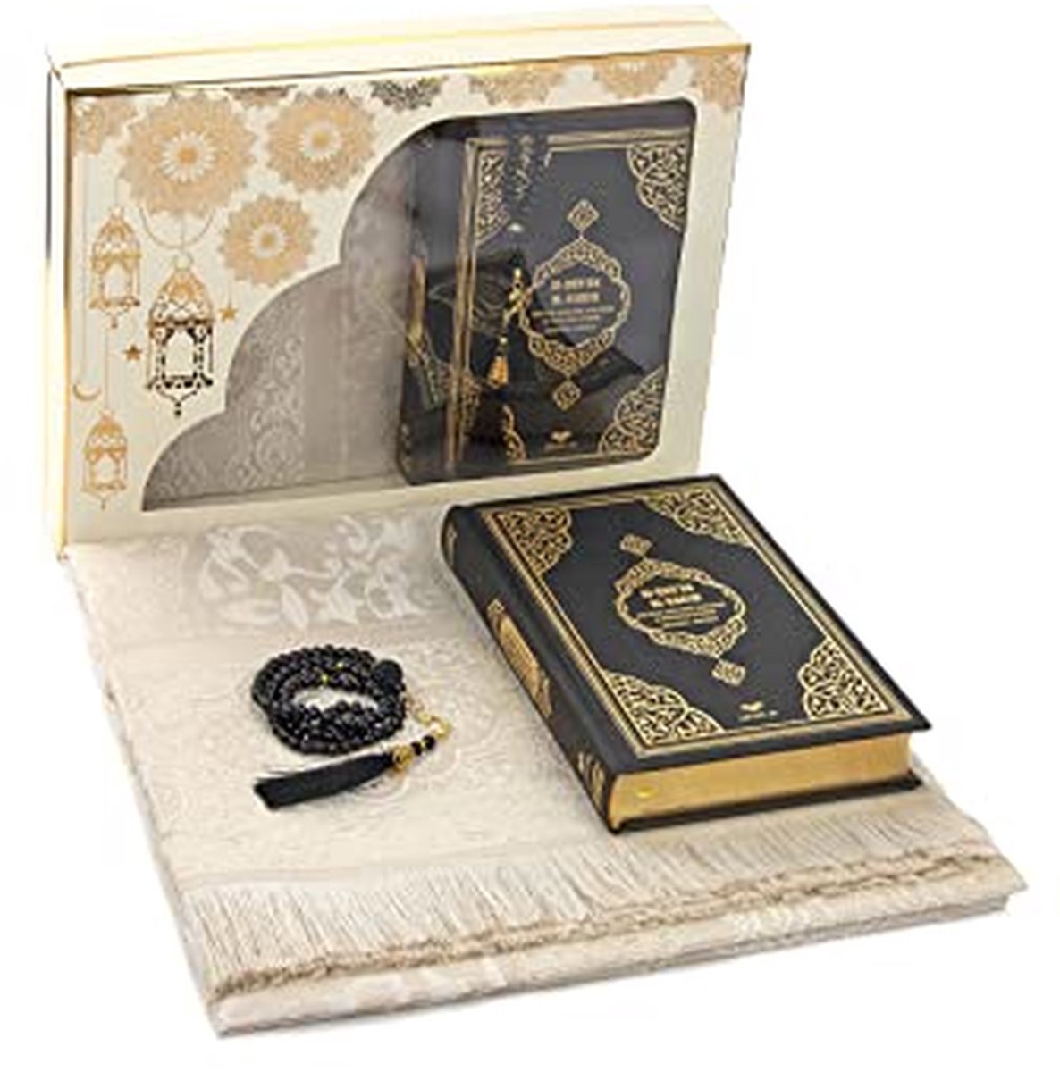 Gebedscadeauset - Religieuze set - Hadj en Umrah - Luxe geschenkverpakking - 33 x 25 cm - Wit