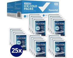 FavorAid Instant ice coldpack - 25 stuks - icepack - zelfkoelende icepack - ehbo - onderdeel noodpakket