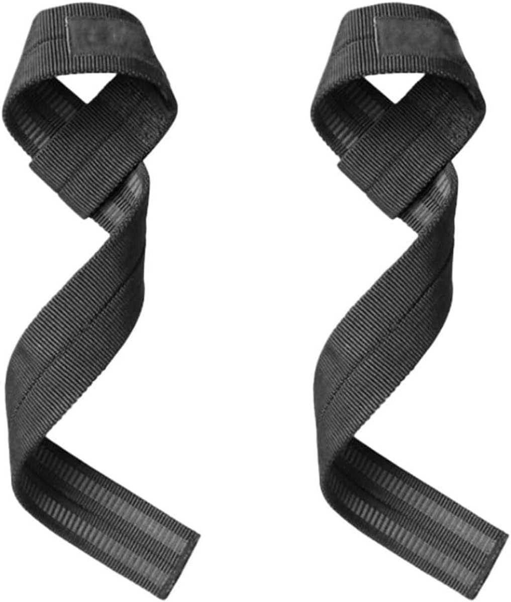 Krachttraining deadlift straps zwart-gewatteerd voor bodybuilding fitness-lifting voor vrouwen en mannen fitness straps