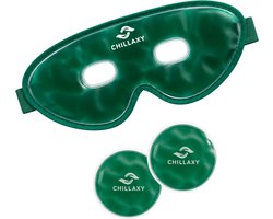 Chillaxy - Koelmasker - Cold masker - Migraine masker - Oogmasker - ijsmasker - Gezichtsmasker - Groen