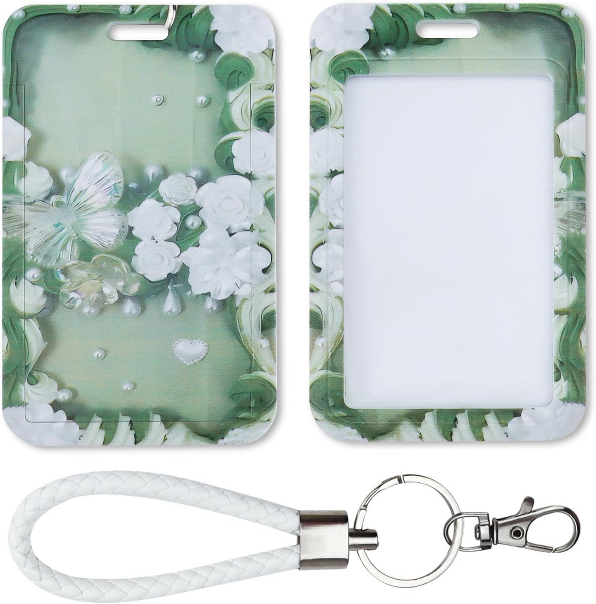 Kaarthouder - Beschermhoes - Veilig Opbergen - Uitschuifbaar Ontwerp - 11 x 7 cm - Groen