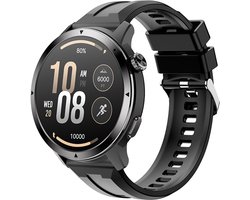 WizBay Premium Select® Smartwatch GPS Offline Map – 1.43 inch AMOLED – Dual Frequency L1+L5 GPS – Kompas Altimeter Barometer – 3ATM/IP68 Waterproof – Bluetooth Bellen – Sport Smartwatch Android iOS – Zwart