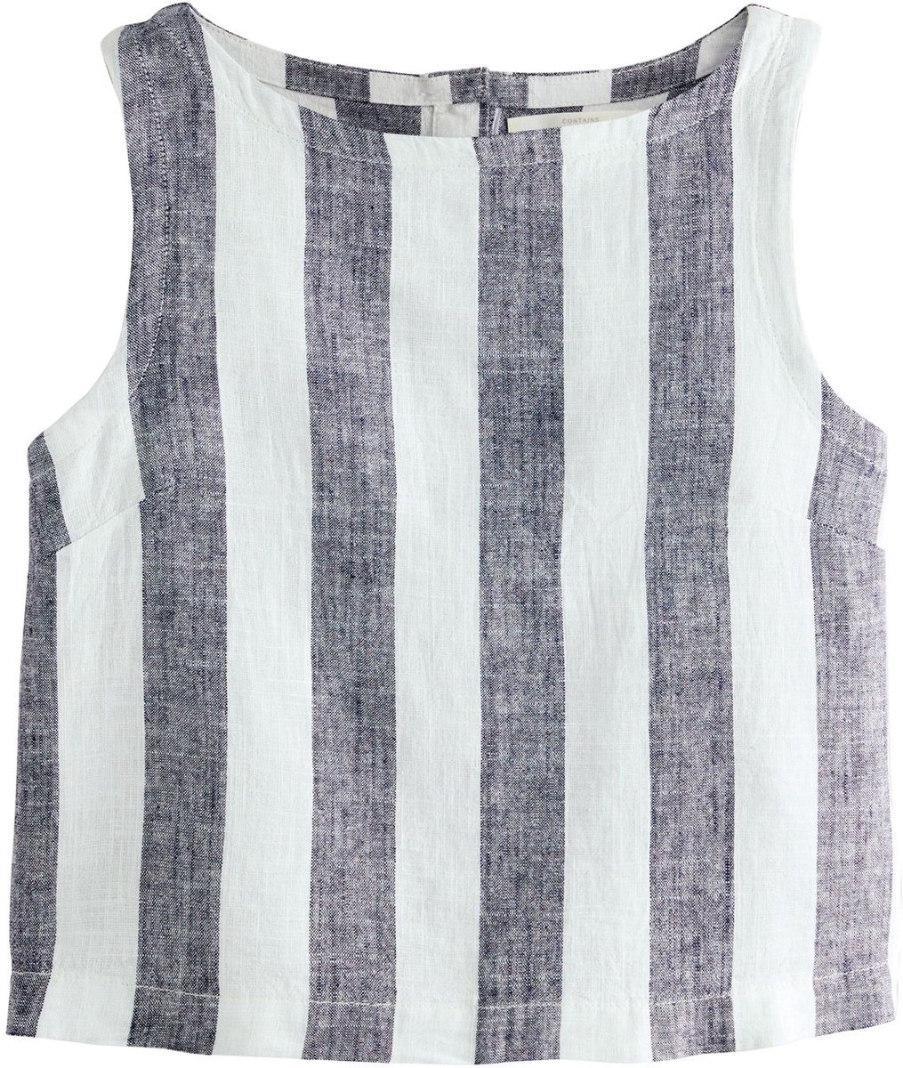 Next - Dames - Shelltop van linnenmix - Blauw