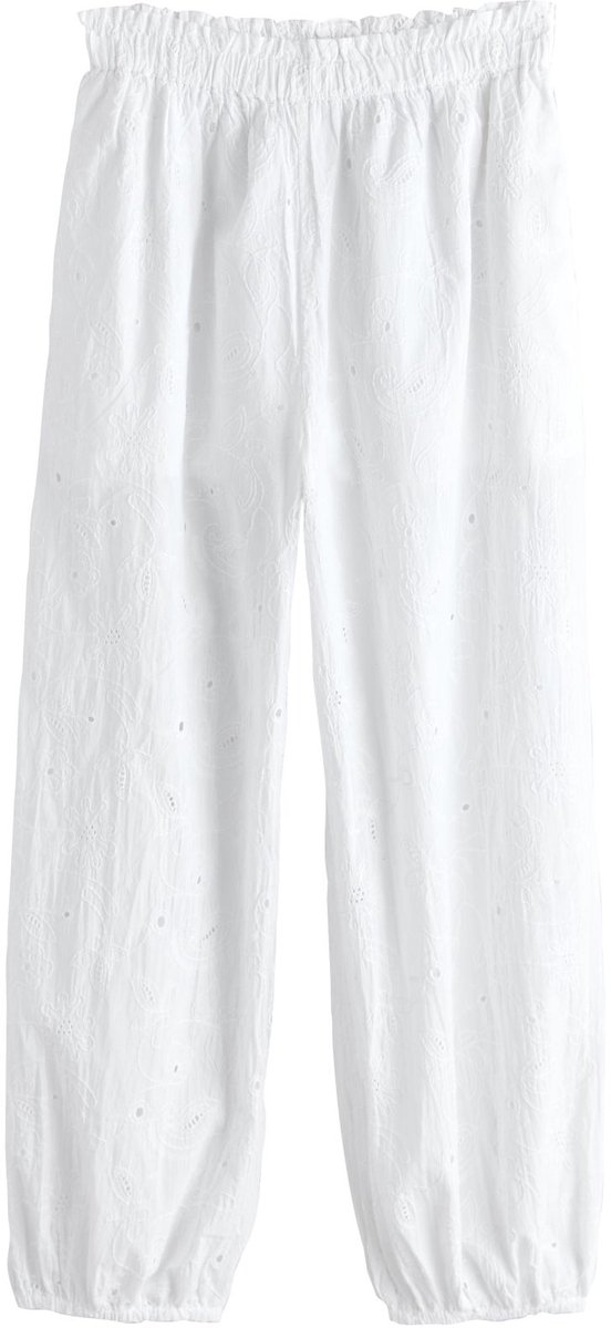 Next - Dames - Broderie-ballonbroek - Wit