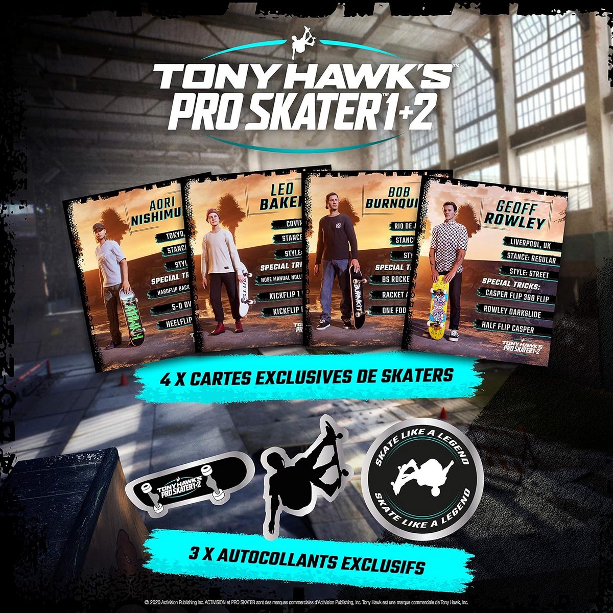 Skate Spel - Skateboard Simulatie - Entertainment Thuis - Twee Games - 17 x 13.7 cm - Niet Van Toepassing