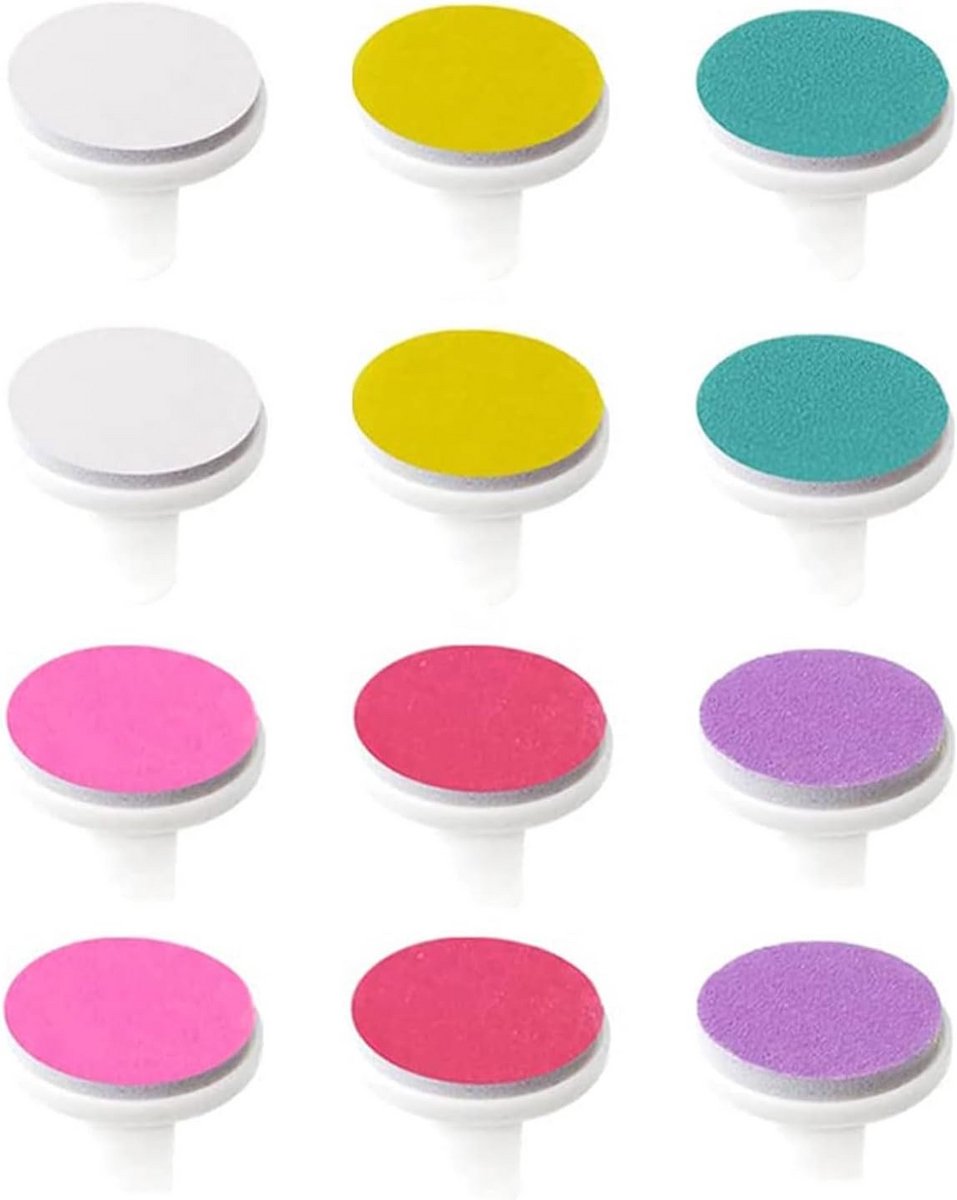 Babynagelvijl Pads - Nageltrimmer Accessoires - Babyhuid Beschermen - Huidvriendelijk Materiaal - 12 Stuks - Multicolor