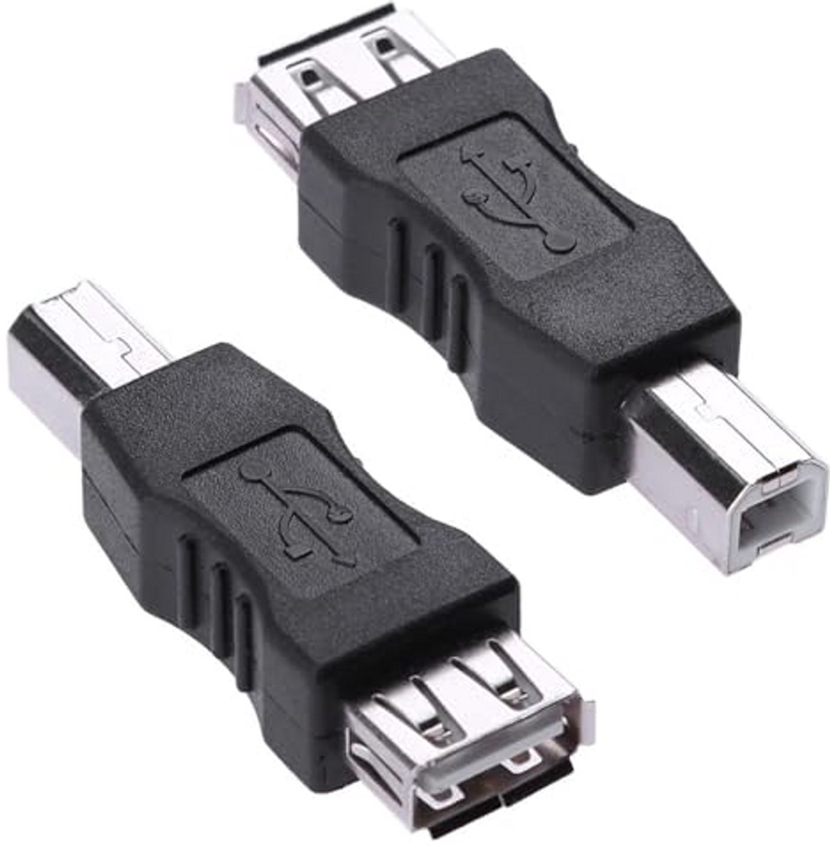 USB Adapter - Converter - Apparaten Verbinden - 2 Stuks - 20 g - Zwart