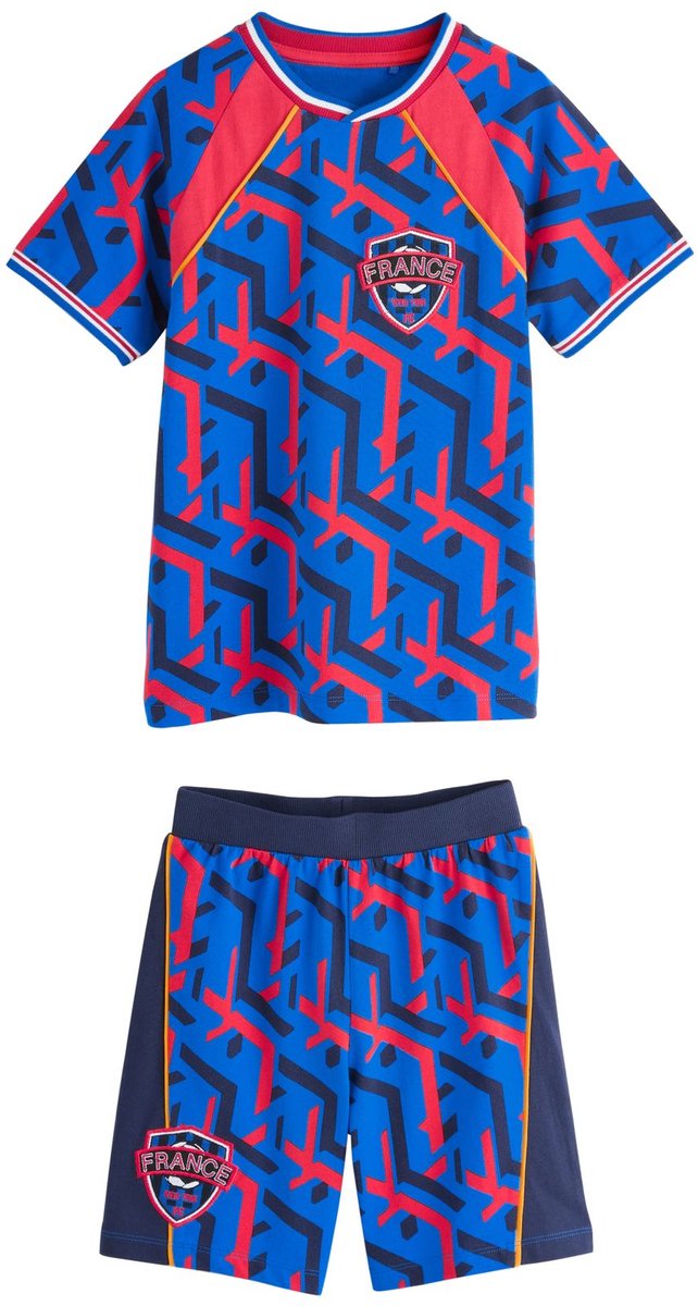 Next - Jongens - Korte voetbalpyjama - Blauw