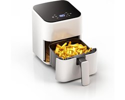 SNJY® Mini Airfryer - Airfryer Klein - Camping Airfryer - 2,5 Liter - 1000W - Wit