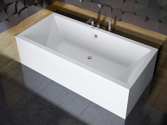 Baignoire Badland QUADRO 165 x 75 cm blanc