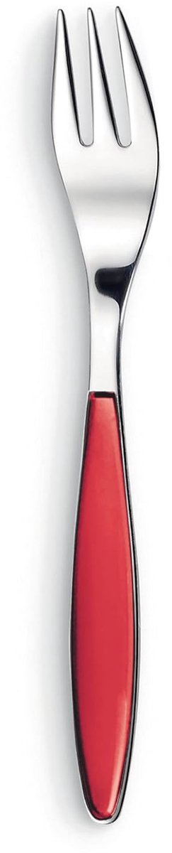 Dessertvork - Zoetvork - Dagelijks Gebruik - Roestvrij Staal - 155 cm - Rood