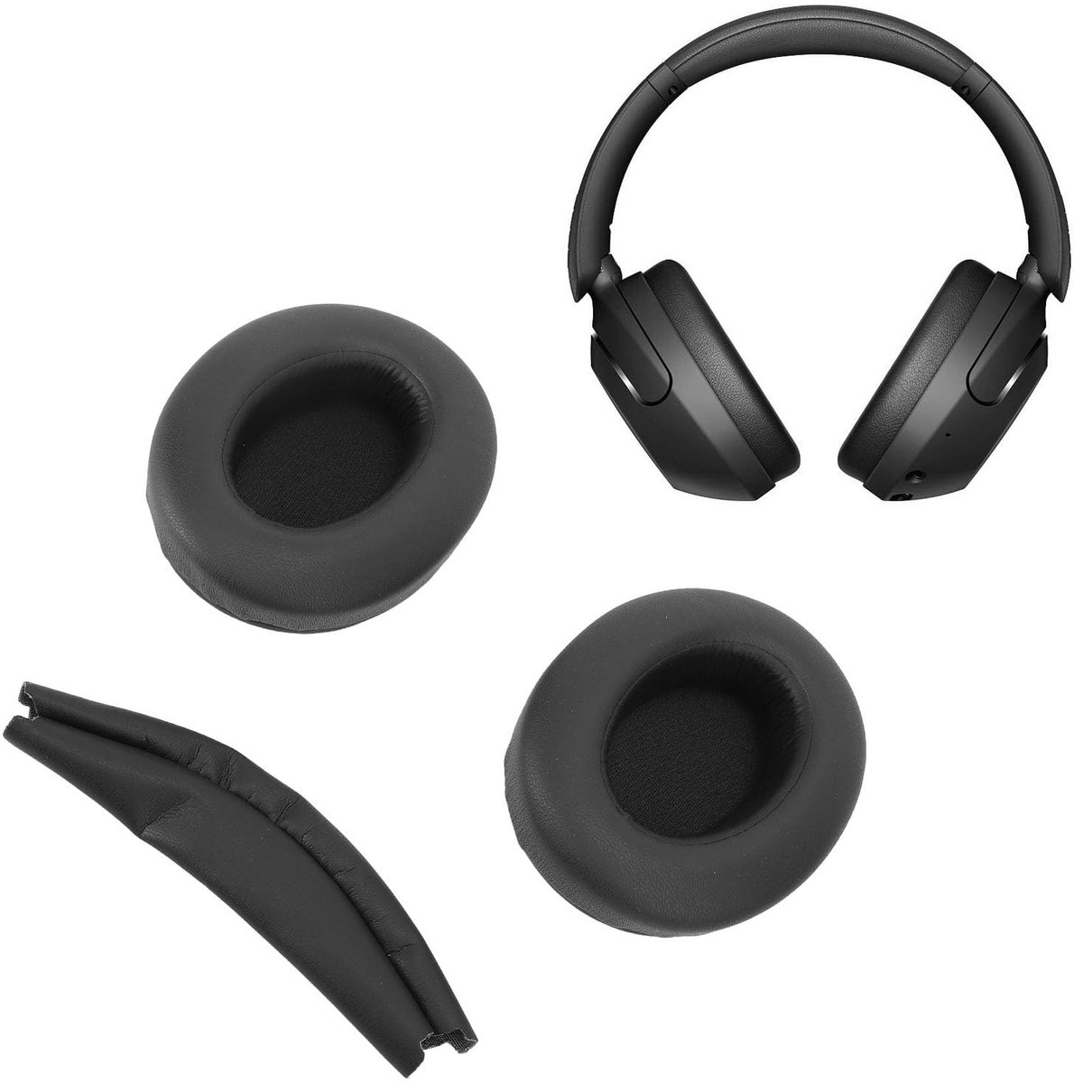 Dailygoods- Earpads Geheugenschuim - Hoofdbandafdekking - Ruisisolatie - Vervanging voor WH XB910N - Comfortabele Kussens - Schokbestendig - Hoofdtelefoon