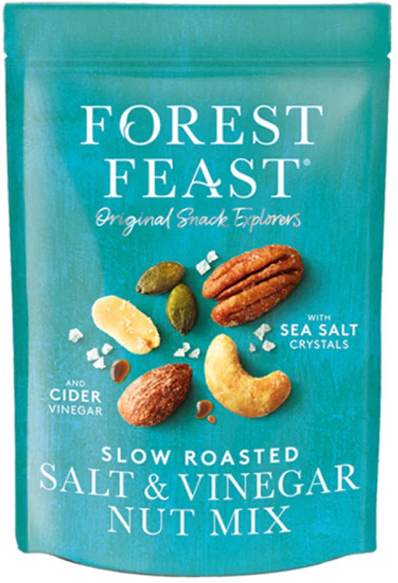 Forest Feast notenmix met zout en vinegar, 120 g