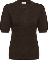 Kaffe KAvivian Knit Pullover Dames Trui - Coffee Bean