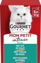 Gourmet Mon Petit Intense - Kattenvoer Natvoer - Vis/Vlees - 48 x 50 g