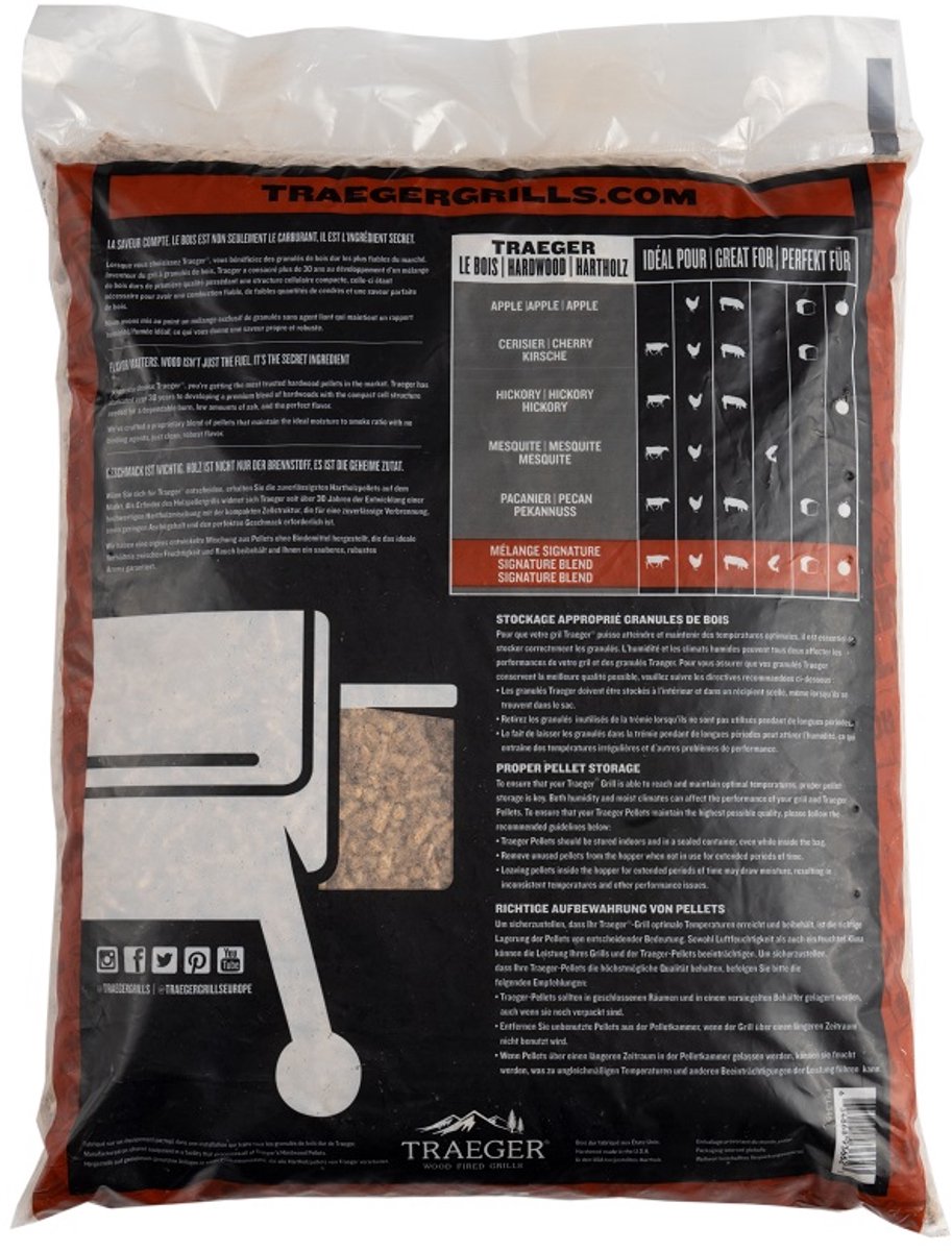 Traeger Fsc - Signature Blend Pellets 9 Kg Sac