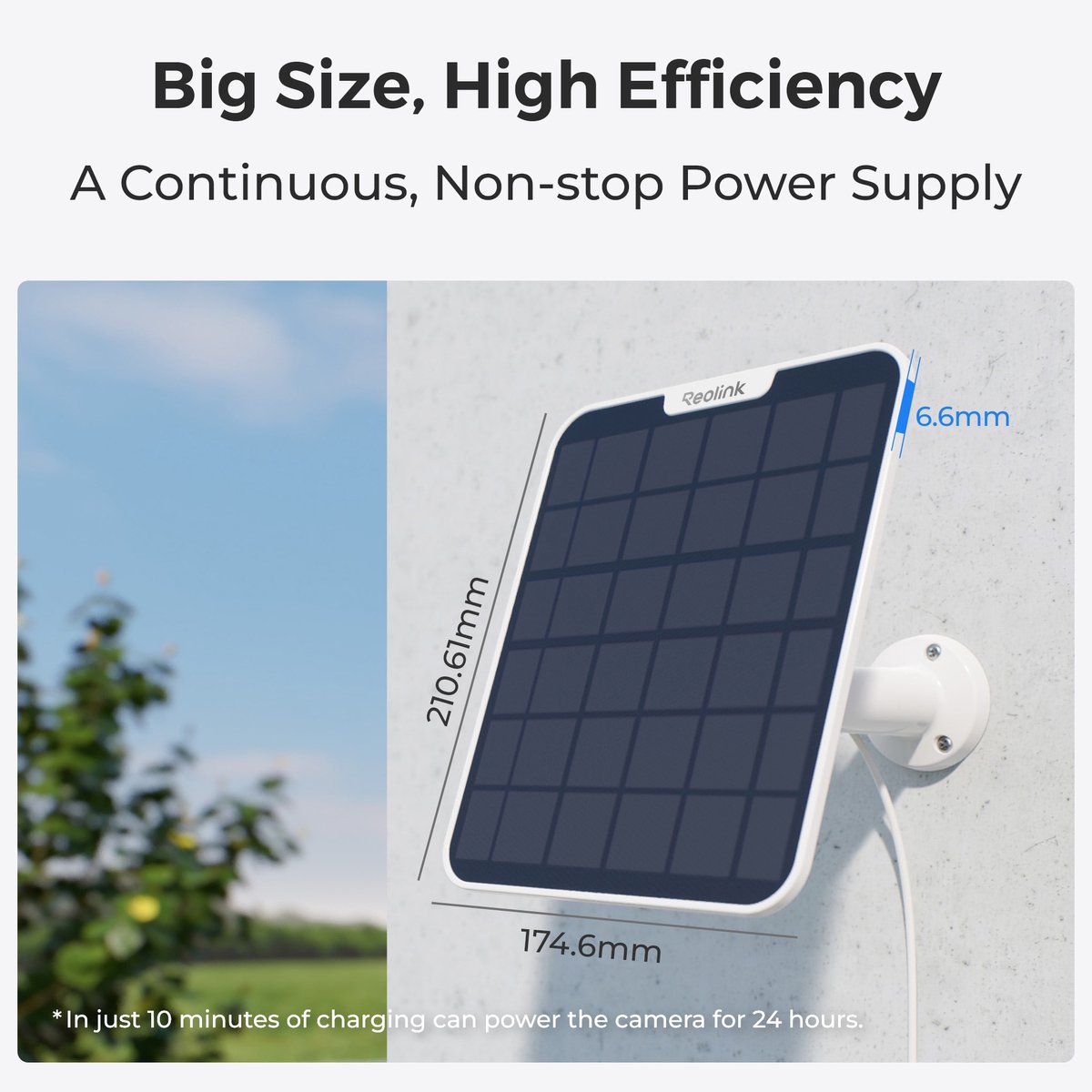 Reolink Solar Panel 2 6W Wit met USB-C thumbnail 2