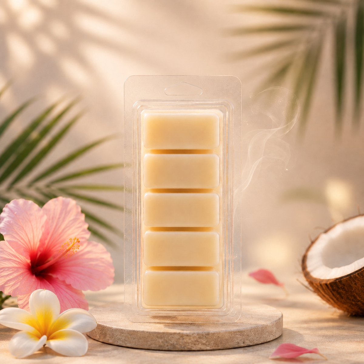Waxmelts Seychellen - Snapbar - Geinspireerd op - 55 gram - Sojawas - Handmade - Dierproefvrij - Vegan - Huisparfum - Voor in geurbrander - Waxbrander - Geur in huis - Geurkaars - Parfum