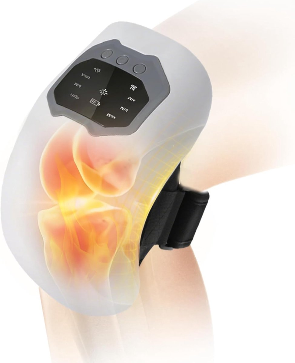 3-in-1 voetmassage - neuropathie massageapparaat, draagbaar voetmassageapparaat, elektrisch USB-oplaadbaar, enkelmassage met 3 modi, 5 warmtestanden, voor pijnvrije en vitale benen (2 stuks)