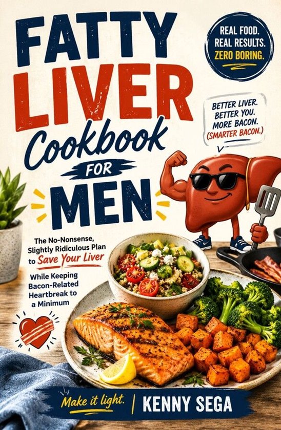 Fatty Liver Cookbook for Men - cover