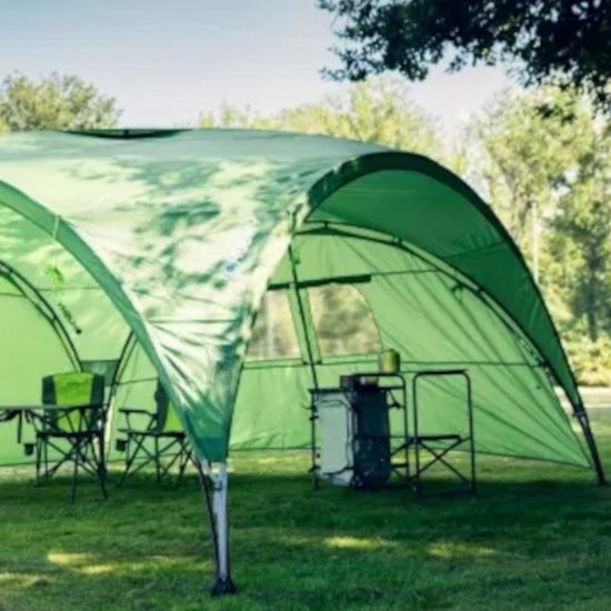 Husky zijpaneel met rits voor partytent Broof L Shelter - Groen van Husky — afbeelding 2