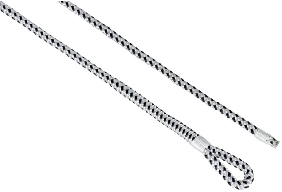 Fenderlijn polyester/pp 8mm 2.5m wit/zwart