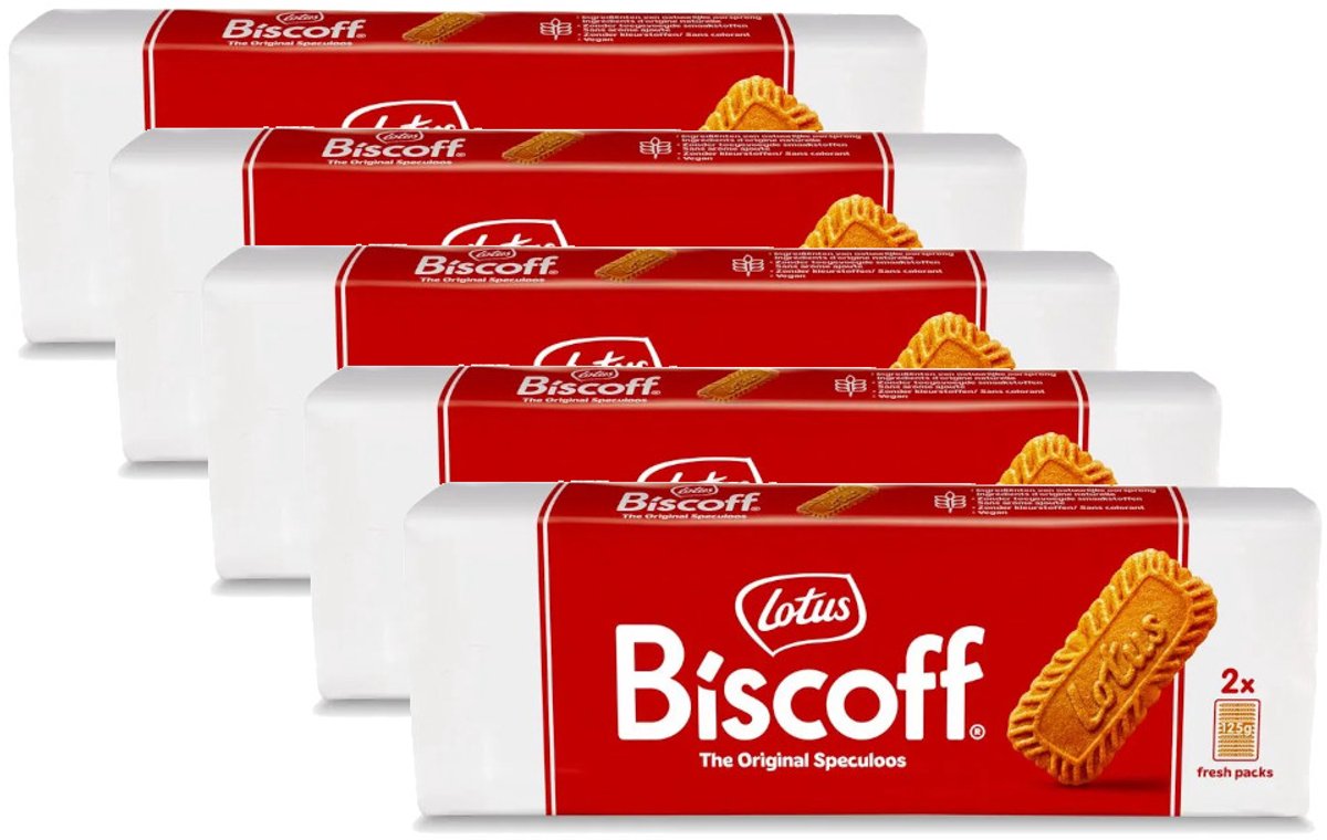 Lotus Biscoff The Original Speculoos - Multipack - Speculoos - 1,250kg (5x250g)