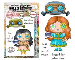 Aall & Create clearstamps A7 - Geared for adventure