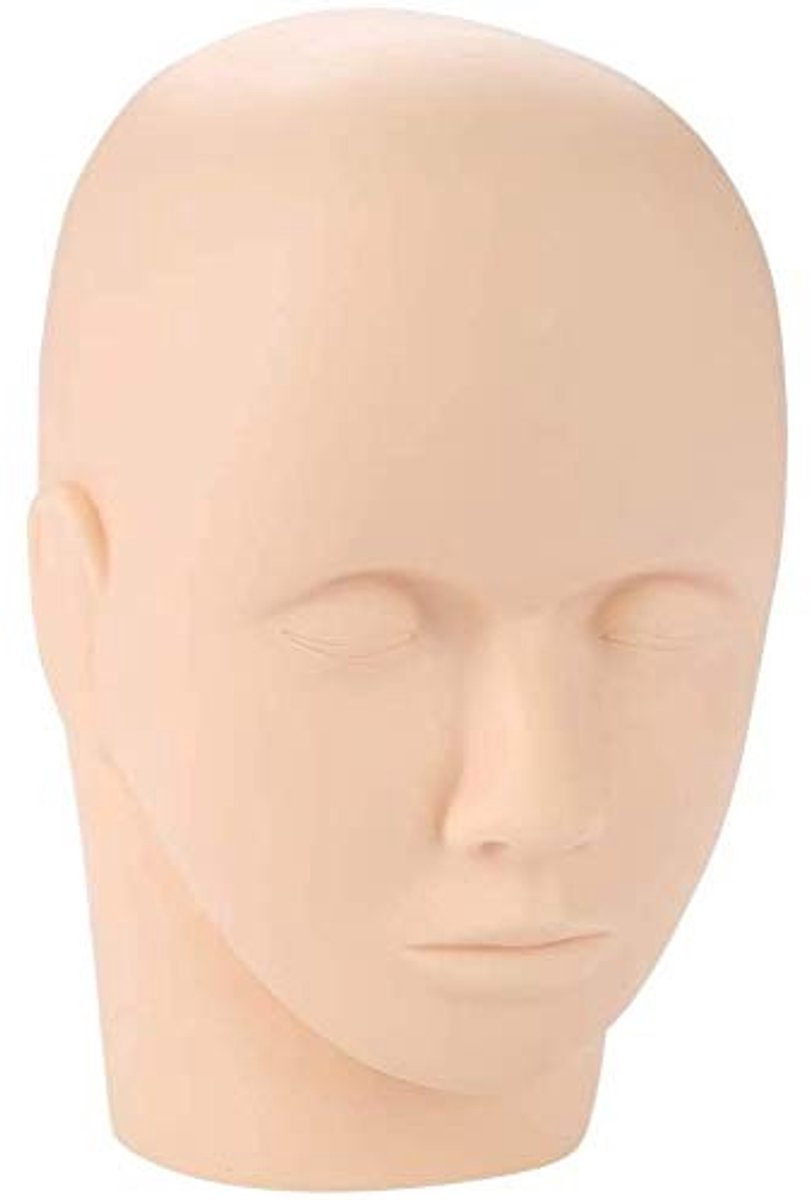 NTH products- Make-up Oefenhoofd Realistisch - Zachte Siliconen - Cosmetologie Pop - Wimperverlenging - Gezichtsmassage - Eenvoudig te Bevestigen - Cosmetologiepop