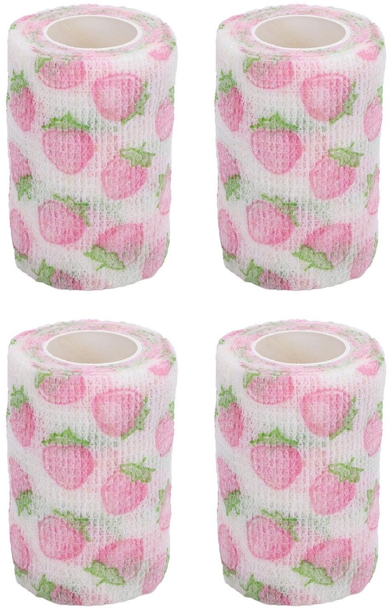 Cosensi- Verband 4 Stuks - Dierenarts Wikkelverband - Zelfklevend - Niet-geweven - 7,5 cm Breed - Goed Fixatie-effect - Dierenverband