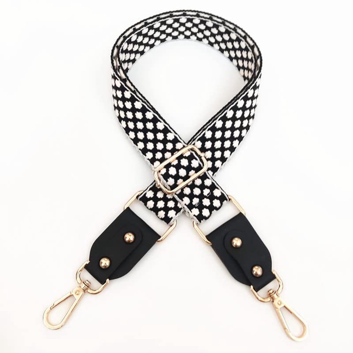 NTH products- Tasriem verstelbaar 80-130 cm - Schouderriem met karabijnhaak - Brede tasriem 3,8 cm - Draagriem voor dames - Accessoires voor handtassen - Duurzame hardware - Schouderband