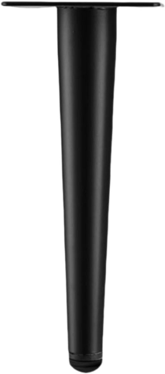 Dailygoods - Meubelpoten - Vervangingspoten - Set van 2 - Mat Zwart - 25 cm - Voor meubels - Hoogwaardige kwaliteit - Duurzaam