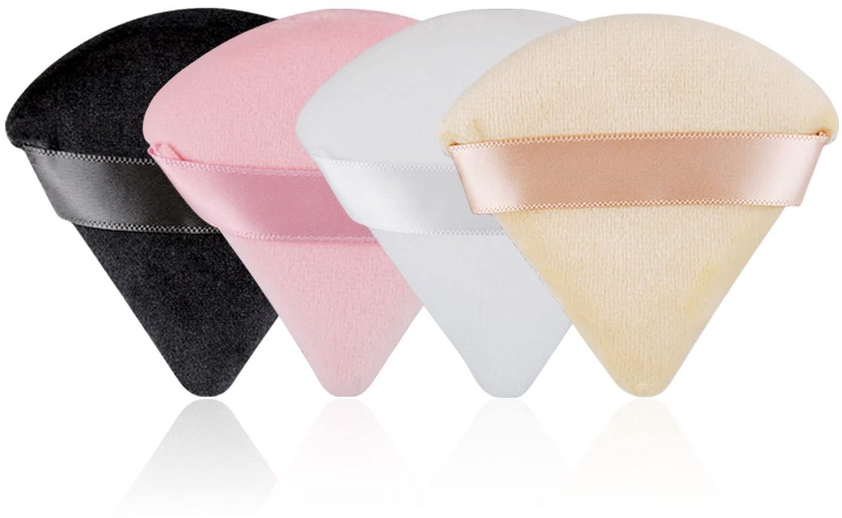 Dailygoody - Poeder Puff Set - Cosmetische Beauty Sponge - 4 Stuks - Katoenen Poeder Rookwolken - Make-up Tool - Geschikt voor Alle Huidtypes