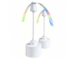 Draagbare vliegenvanger met ventilator, volledig automatisch vliegenvangapparaat, kan gebruikt worden als vliegenval voor op de eettafel buiten, stille vliegenval voor thuisgebruik - 2 stuks - wit