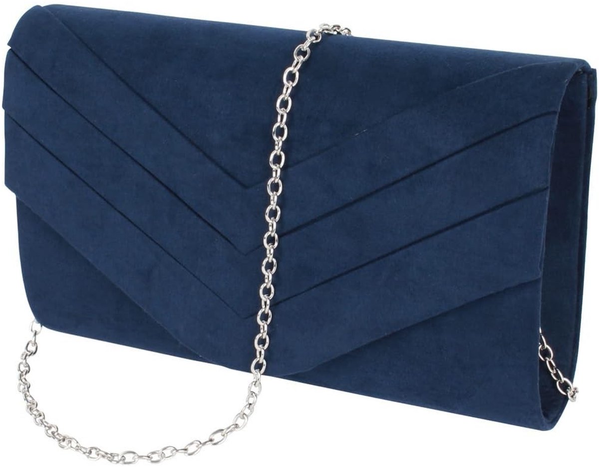 Dailygoods- Handtas Suède - Avondtas - Crossbody Schoudertas - Kleine Schoudertas - Elegante Omslag - Bruiloftstas - Clutch