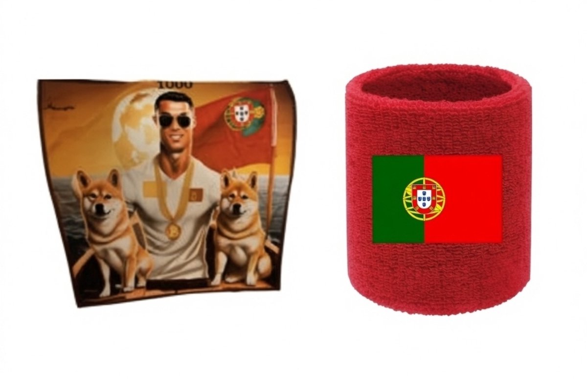 Portugal zweetband + bonus - Kerst Wijnrode Polsband - Carnaval - WK2026 - one size
