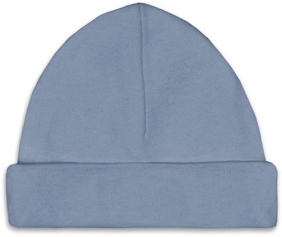 Kraampakket beige / lichtblauw – Knuffel Konijn, Baby Mutsje & Slab – jongen – babyshower – Luxe Gouden Geschenkverpakking – Brievenbus Kraamcadeau — afbeelding 3