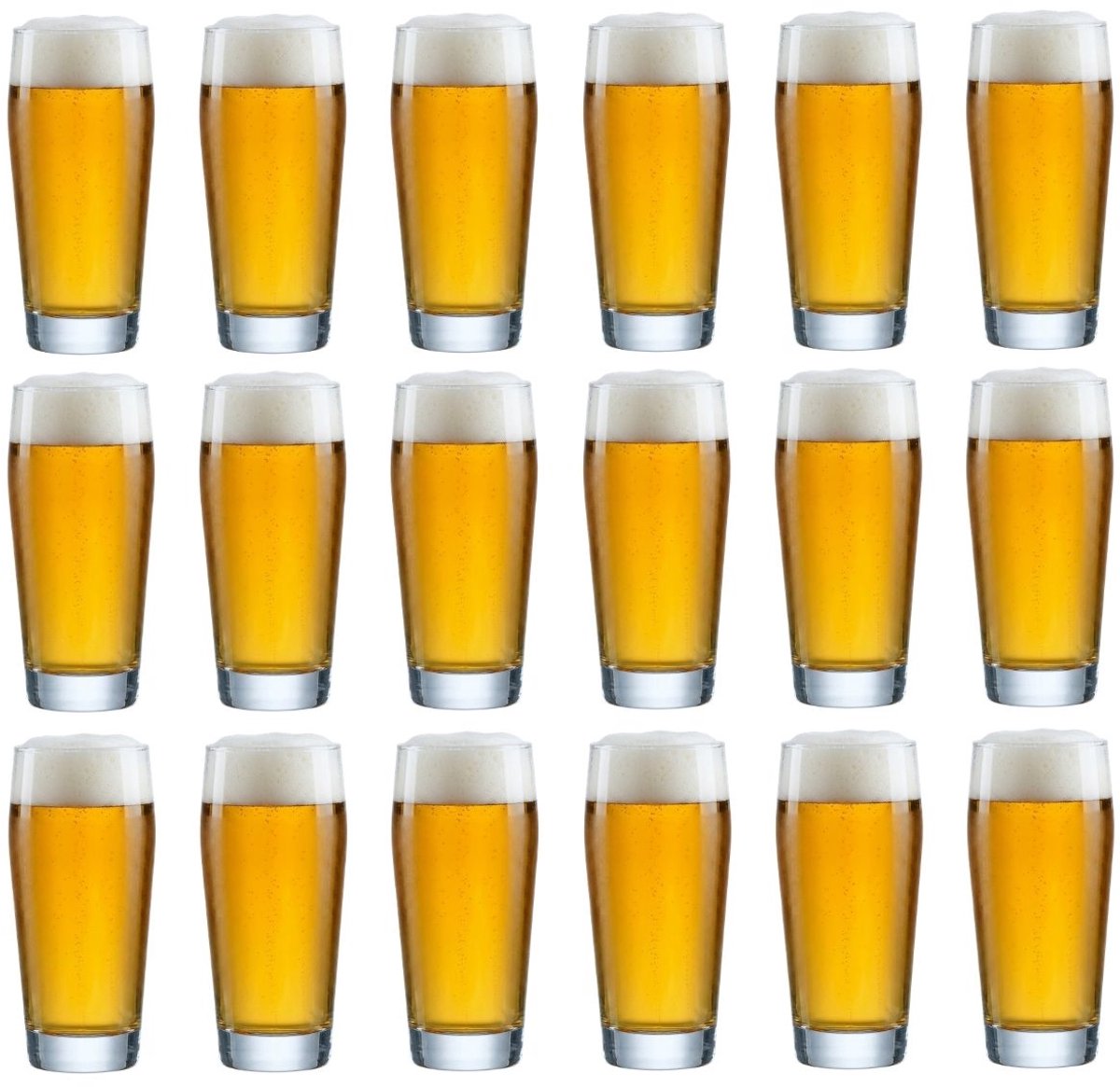 Cookinglife Duitse Bierglazen Willybecher 330 ml - 18 stuks