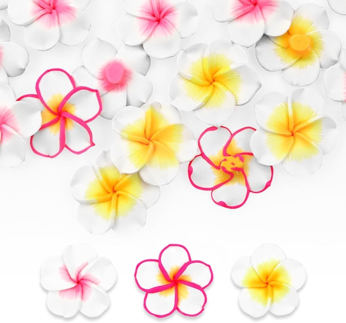 Cosensi- Plumeria Bloem 50 Stuks - Kunstmatige Bloemen - Nep Plumeria - Decoratie - Bruilo