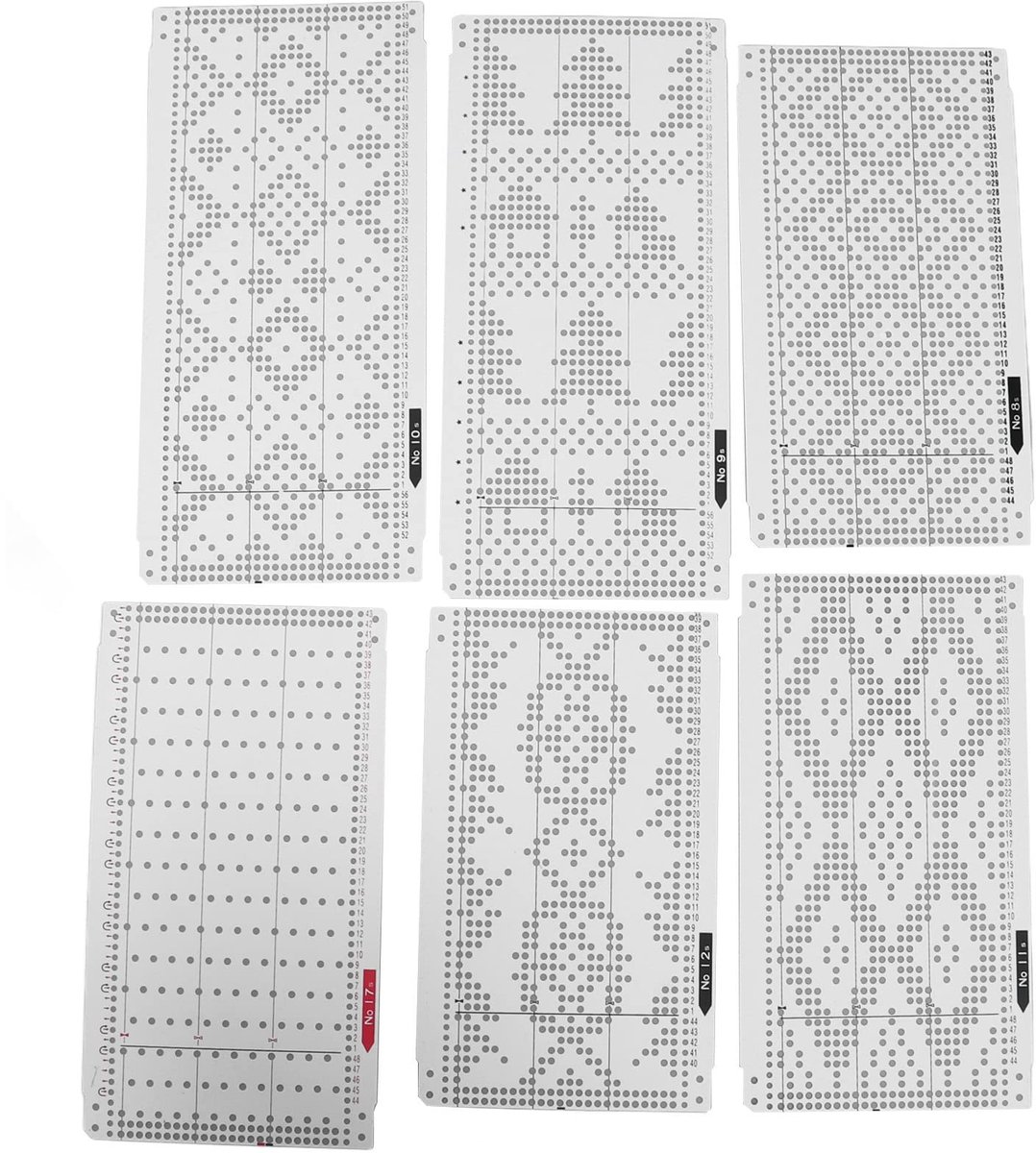 Dailygoods- Ponskaarten Set van 20 - Breimachine Accessoires - Professioneel en Nauwkeurig - Zacht en Duurzaam - Geschikt voor KH860/KH868/KH891/KH892/KH893 - Perfect voor Naaiwerk - Breipatronen