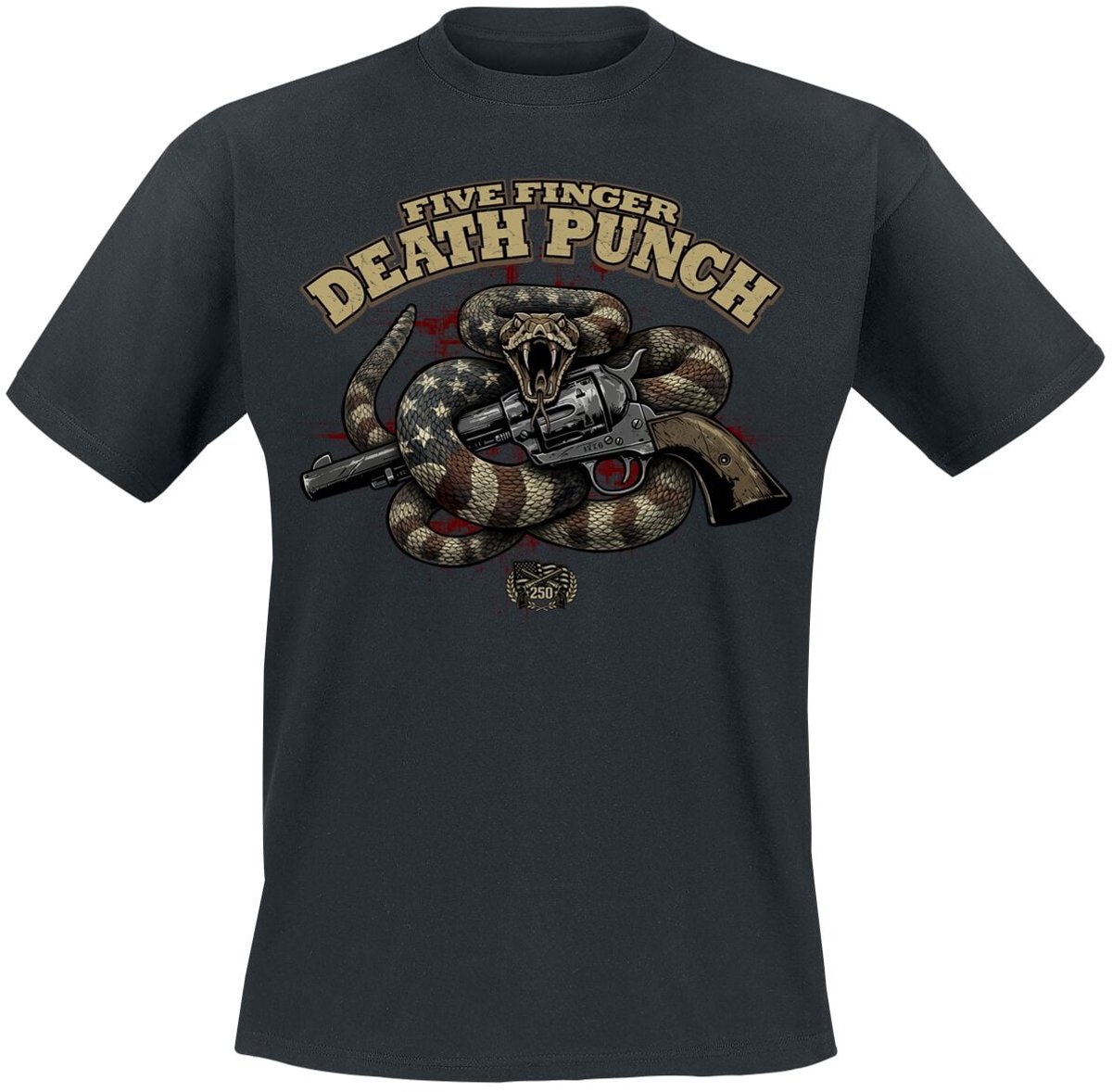 Five Finger Death Punch Rattle Snake Mock Up Heren T-shirt - zwart - 4XL