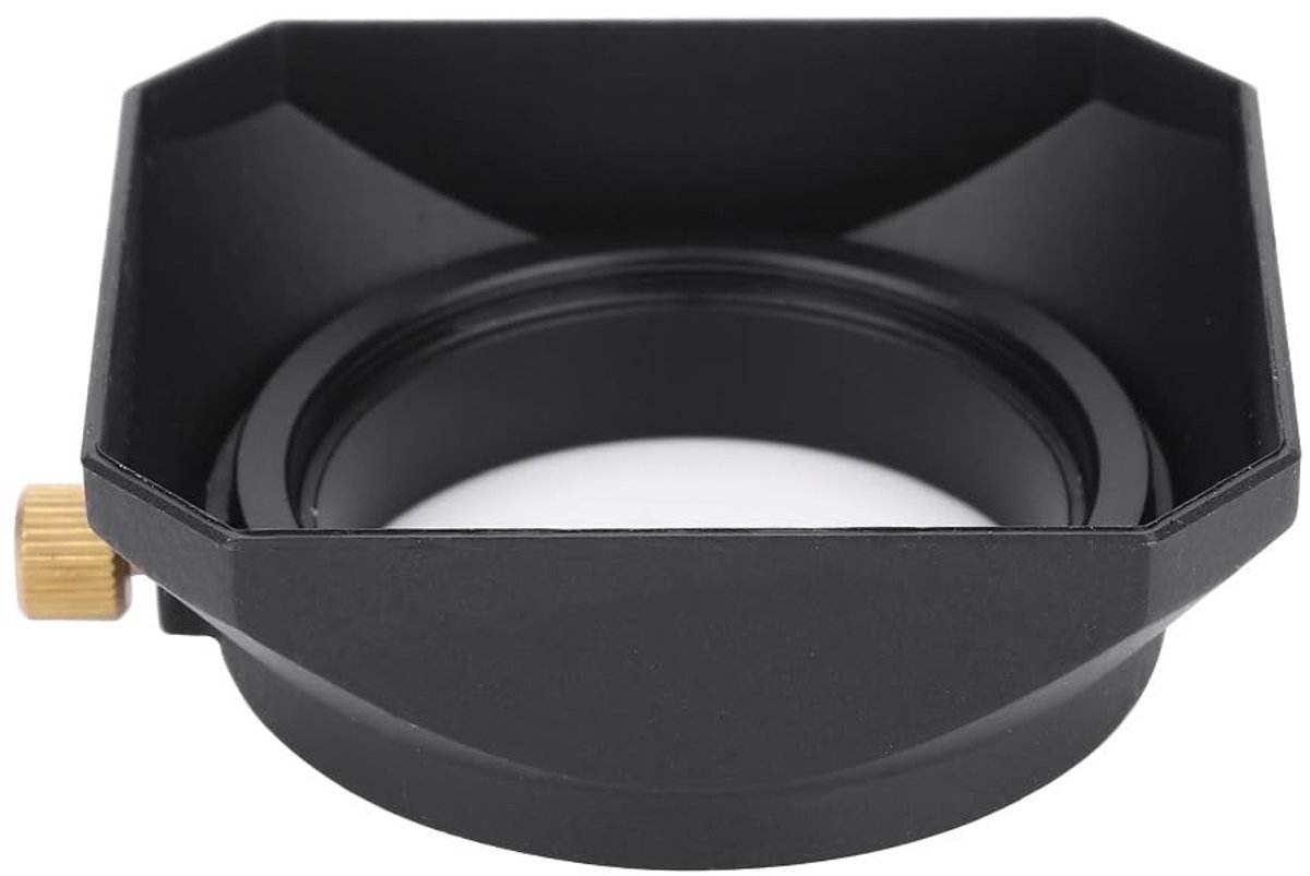 Dailygoods- Zonnekap Universeel - Rechthoekige Zonnekap - Slagvast Kunststof - Bescherming tegen Strooilicht - Verbeterde Beeldkwaliteit - Afmetingen 6.7x5.8x2.4cm - Lenskap