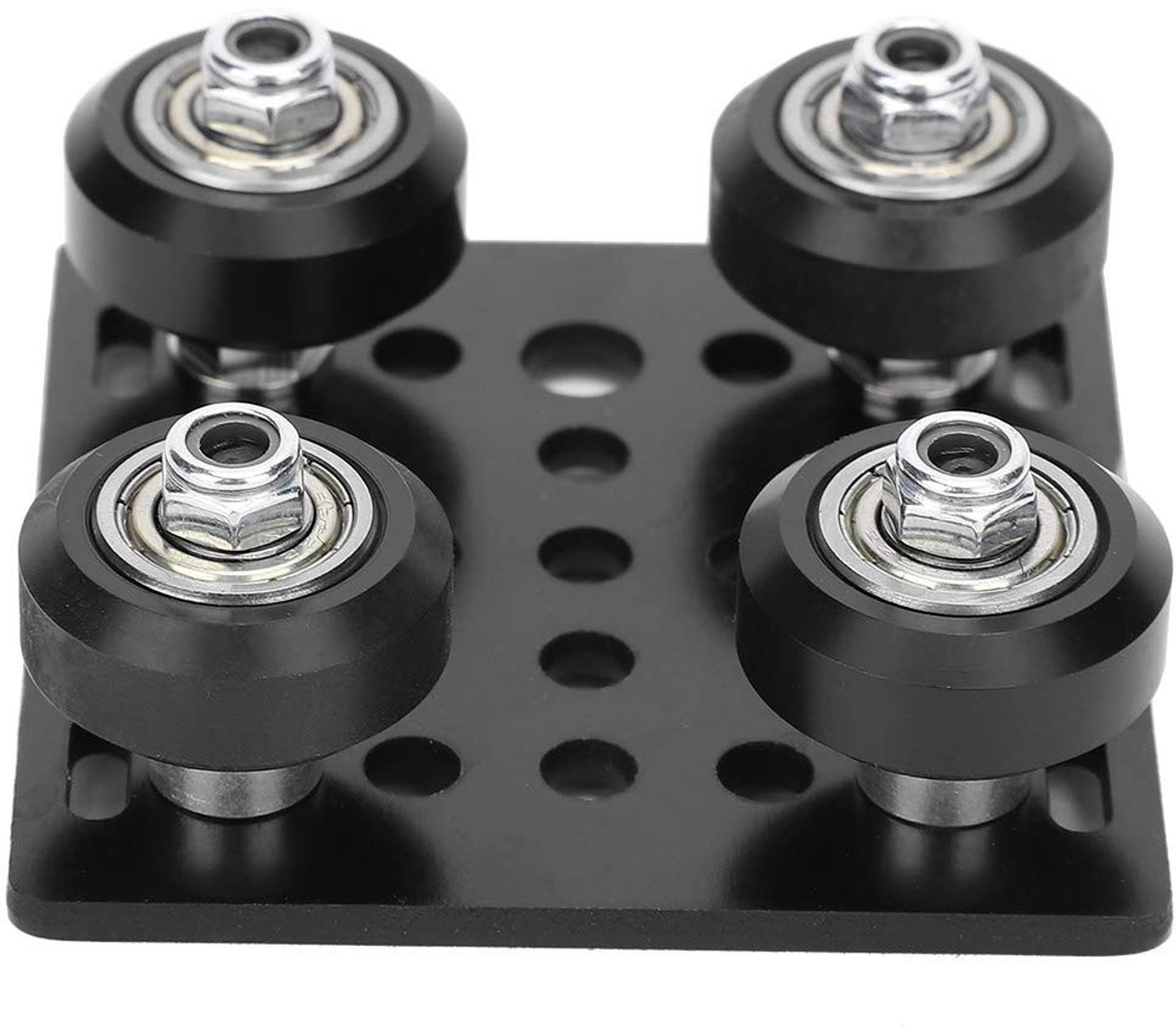 Dailygoods- V-wielplaat Aluminium - Lineaire Rail - 3D-printeraccessoires - Zwarte V-type Portaalplaat - Set van 1 - Duurzaam Materiaal