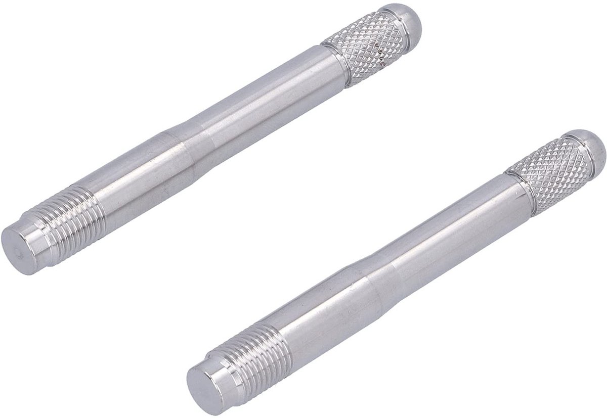 Dailygoods- Uitlijnpin M14 x 1,5 - 2 Stuks - Roestvrij Staal - Duurzaam - Wielboutuitlijning - Maximale Sterkte - Geleidepen