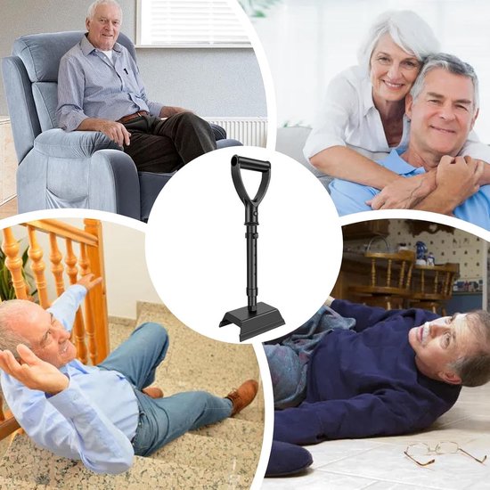 Staande Hulpmiddelen - Mobiliteitstool - Veilig Opstaan - In Hoogte Verstelbaar - 44-54 cm - Grijs — afbeelding 5