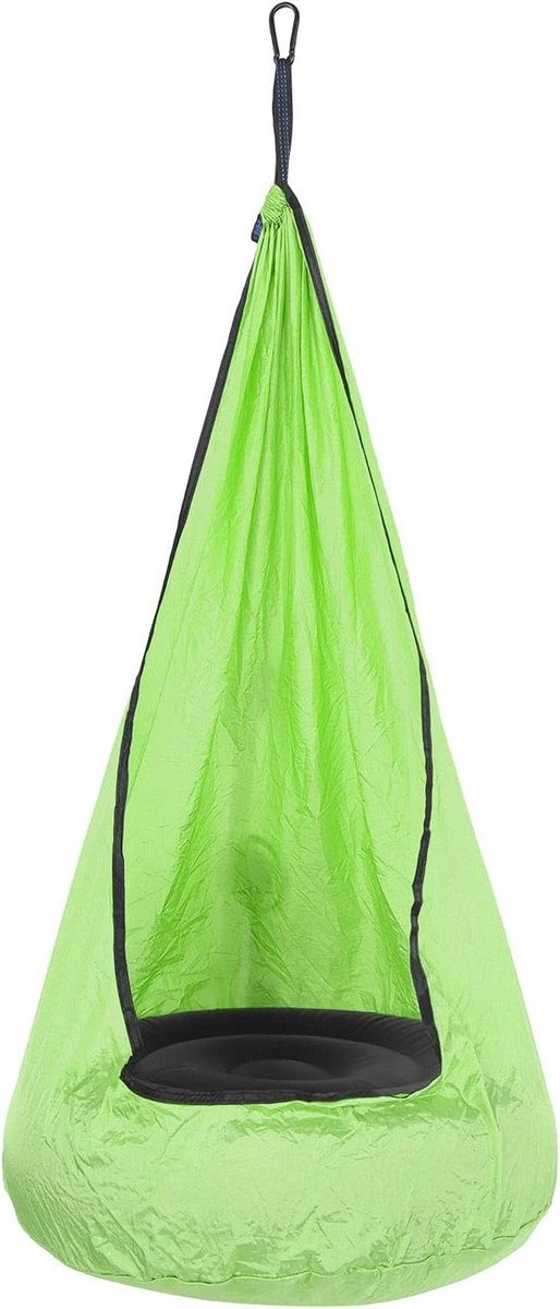 Hangstoel Pod - Schommelstoel Zetel - Ontspannen Buiten - Ademend Nylon - 140x70cm - Fruitgroen