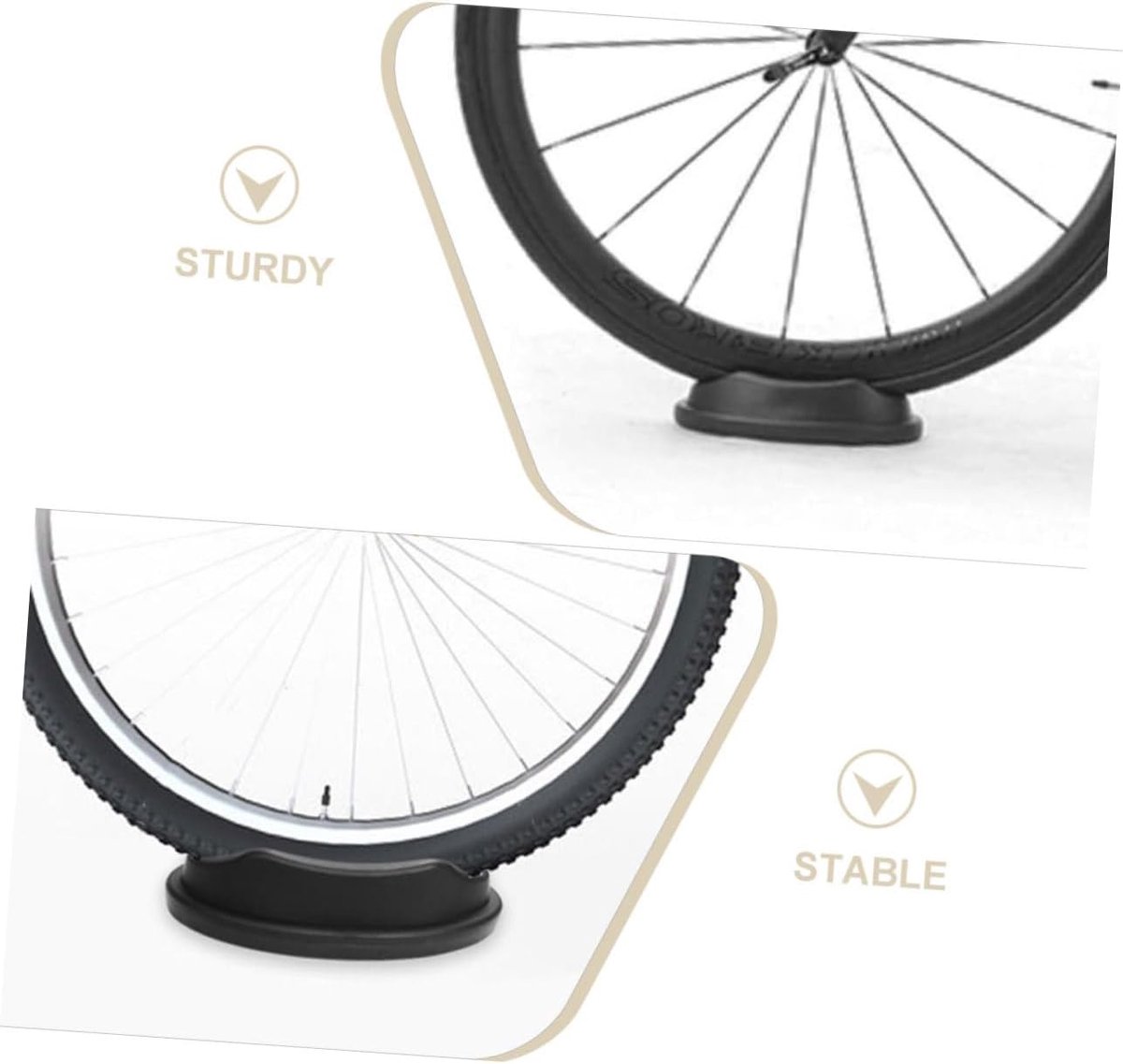 Fietsstandaard - Voorwielhouder - Indoor Training - Stabiele Oefeningen - 22.5 cm Lengte - Zoals Getoond