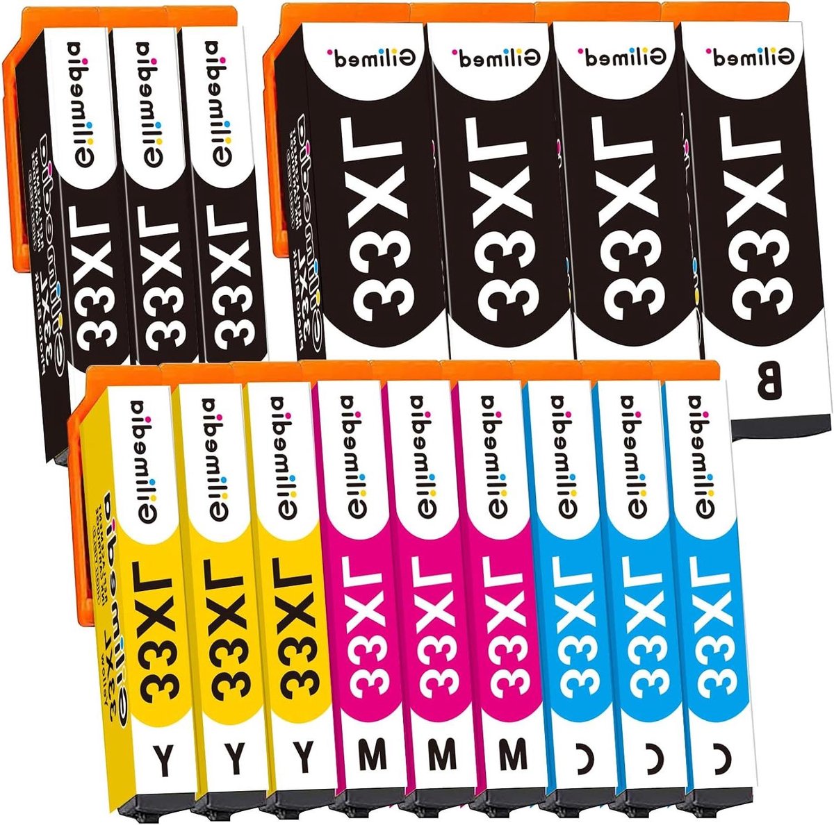 Inkt Cartridges - Printer Inkt - Thuis Printen - Met Nieuwste Chip - 16 Stuks - Multipack