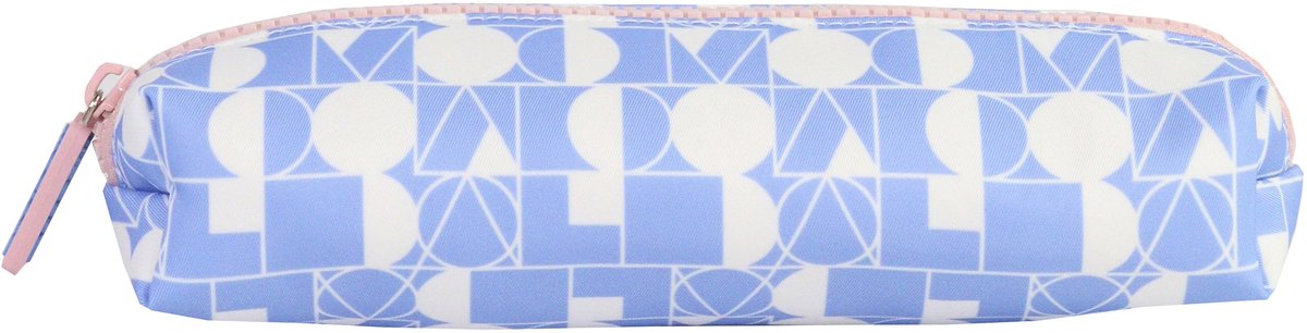 ANCOR schooletui smooth leeg rechthoekig 1-vaks blauw - an-113280-b afbeelding