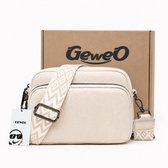 Schoudertas - Crossbody Tas - Crossbodytas - Damestas - Telefoontas - Klein handtas dames - valentijn cadeautje -Wit